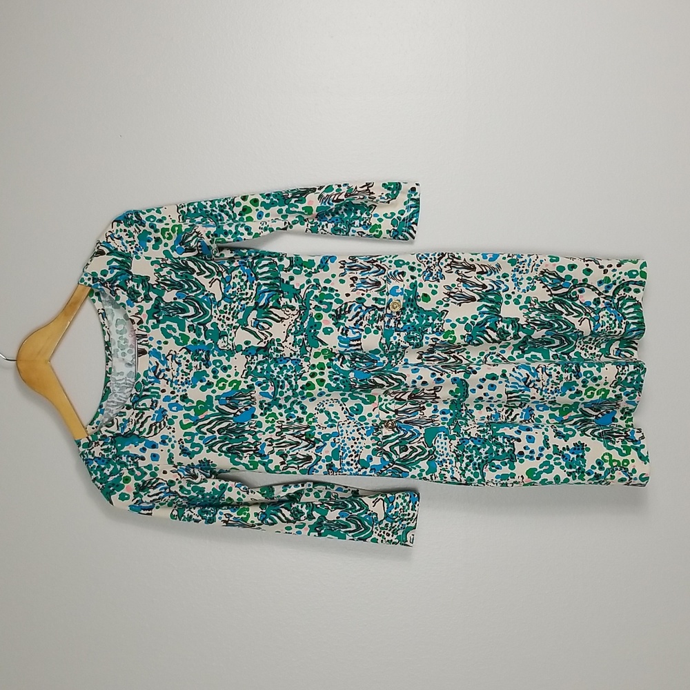 Lilly Pulitzer Corine Sea Oat Escapades Dress XS - Picture 3 of 14